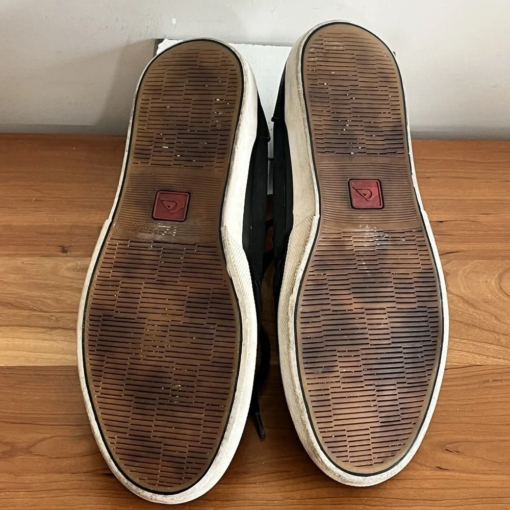 Quiksilver Men's Suede‎ Casual Skater Lace Up Shoes Black Size 12